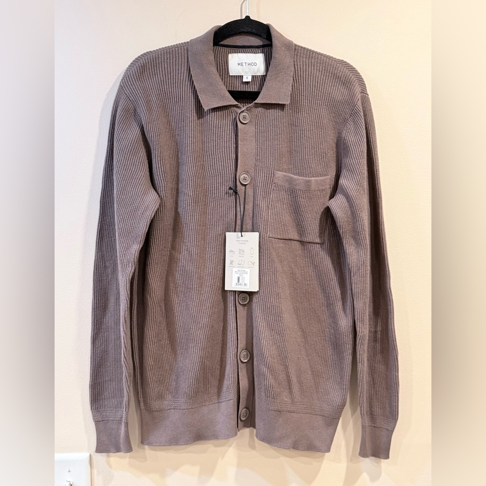 🔥NWT Women’s Ribbed Button-Up Cardigan Shirt Size S🔥